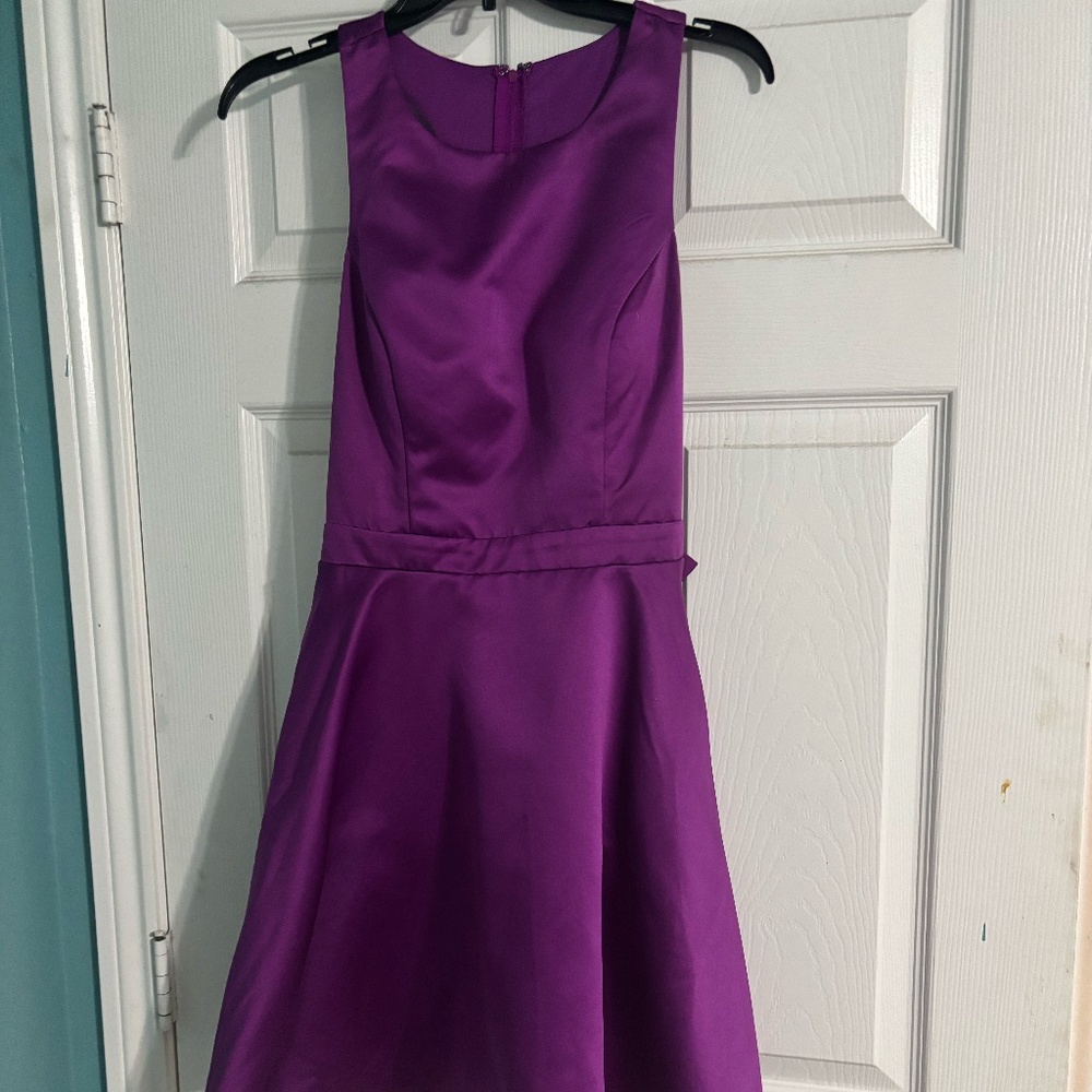 Purple City Vibe Size 11 Bow Dress